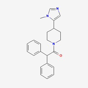 molecular formula C23H25N3O B2568612 1-[4-(3-Methylimidazol-4-yl)piperidin-1-yl]-2,2-diphenylethanone CAS No. 2309345-60-4