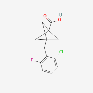 3-[(2-Chloro-6-fluorophenyl)methyl]bicyclo[1.1.1]pentane-1-carboxylic acid