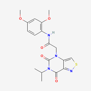N-(2,4-dimethoxyphenyl)-2-(6-isopropyl-5,7-dioxo-6,7-dihydroisothiazolo[4,3-d]pyrimidin-4(5H)-yl)acetamide