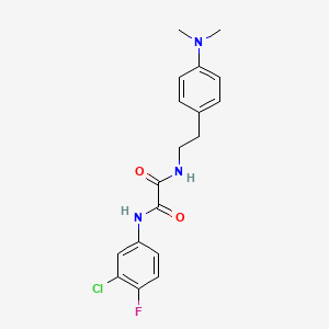 N1-(3-chloro-4-fluorophenyl)-N2-(4-(dimethylamino)phenethyl)oxalamide