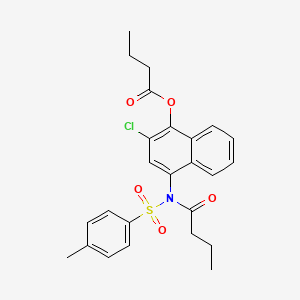 2-chloro-4-(N-tosylbutyramido)naphthalen-1-yl butyrate