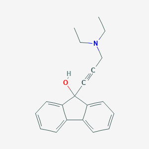 molecular formula C20H21NO B256865 9-[3-(Diethylamino)prop-1-yn-1-yl]-9h-fluoren-9-ol 