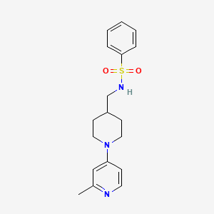 N-((1-(2-methylpyridin-4-yl)piperidin-4-yl)methyl)benzenesulfonamide