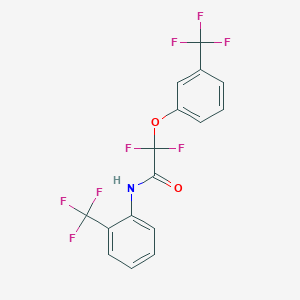 2,2-difluoro-2-[3-(trifluoromethyl)phenoxy]-N-[2-(trifluoromethyl)phenyl]acetamide