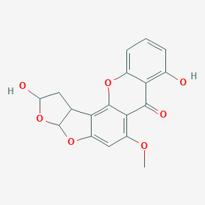 molecular formula C18H14O7 B025687 羟基二氢甾草霉素 CAS No. 109278-36-6