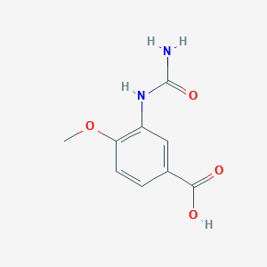 molecular formula C9H10N2O4 B2568703 3-[(Aminocarbonyl)amino]-4-methoxybenzoic acid CAS No. 861792-86-1