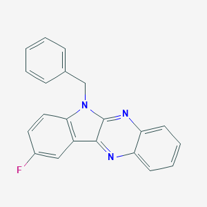 molecular formula C21H14FN3 B256875 6-benzyl-9-fluoro-6H-indolo[2,3-b]quinoxaline 