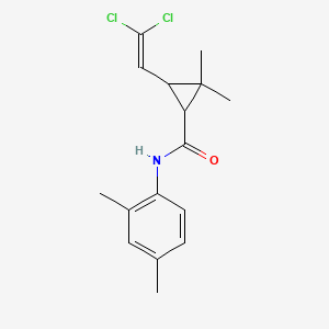 3-(2,2-dichloroethenyl)-N-(2,4-dimethylphenyl)-2,2-dimethylcyclopropane-1-carboxamide