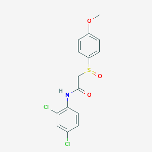 N-(2,4-dichlorophenyl)-2-[(4-methoxyphenyl)sulfinyl]acetamide