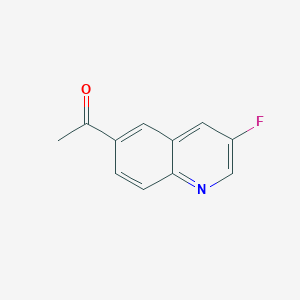 molecular formula C11H8FNO B2568786 1-(3-氟喹啉-6-基)乙酮 CAS No. 1956331-78-4