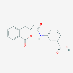 3-(3-Methyl-1-oxoisochroman-3-carboxamido)benzoic acid