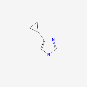 molecular formula C7H10N2 B2568807 1-Methyl-4-cyclopropyl-1H-imidazole CAS No. 1337606-96-8
