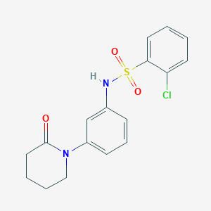 2-chloro-N-(3-(2-oxopiperidin-1-yl)phenyl)benzenesulfonamide