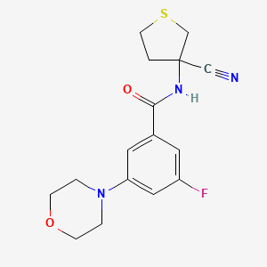 N-(3-Cyanothiolan-3-yl)-3-fluoro-5-morpholin-4-ylbenzamide