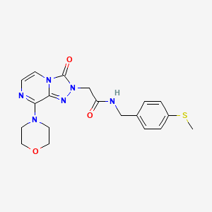 N-(4-(methylthio)benzyl)-2-(8-morpholino-3-oxo-[1,2,4]triazolo[4,3-a]pyrazin-2(3H)-yl)acetamide