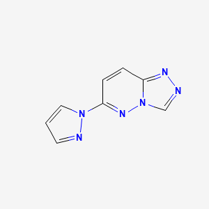 1-{[1,2,4]triazolo[4,3-b]pyridazin-6-yl}-1H-pyrazole
