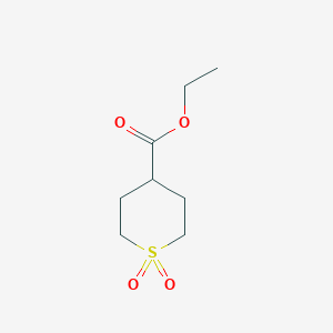 molecular formula C8H14O4S B2568849 1,1-二氧代-1λ(6)-噻烷-4-羧酸乙酯 CAS No. 1779126-20-3