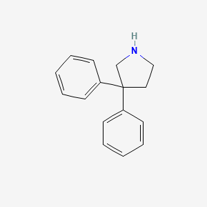 molecular formula C16H17N B2568857 3,3-Diphenylpyrrolidine CAS No. 28168-78-7