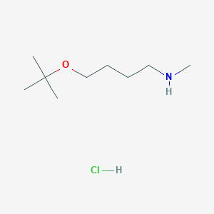 N-Methyl-4-[(2-methylpropan-2-yl)oxy]butan-1-amine;hydrochloride