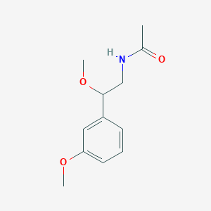molecular formula C12H17NO3 B2568866 N-(2-methoxy-2-(3-methoxyphenyl)ethyl)acetamide CAS No. 1797183-90-4