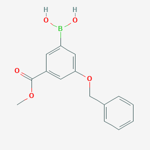 molecular formula C15H15BO5 B2568880 3-(Benzyloxy)-5-(methoxycarbonyl)phenylboronic acid CAS No. 2377608-44-9