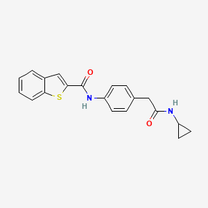 N-(4-(2-(cyclopropylamino)-2-oxoethyl)phenyl)benzo[b]thiophene-2-carboxamide