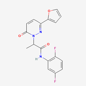 N-(2,5-difluorophenyl)-2-(3-(furan-2-yl)-6-oxopyridazin-1(6H)-yl)propanamide
