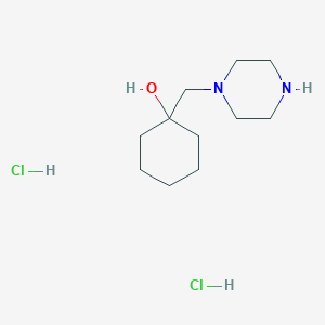1-(Piperazin-1-ylmethyl)cyclohexan-1-ol;dihydrochloride