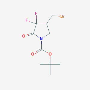 Tert-butyl 4-(bromomethyl)-3,3-difluoro-2-oxopyrrolidine-1-carboxylate
