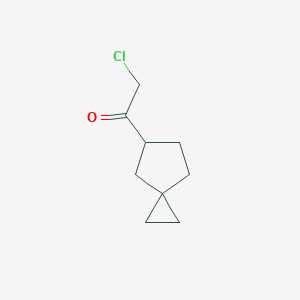 molecular formula C9H13ClO B2568914 2-Chloro-1-spiro[2.4]heptan-6-ylethanone CAS No. 2416228-71-0