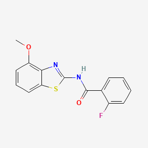 2-fluoro-N-(4-methoxybenzo[d]thiazol-2-yl)benzamide