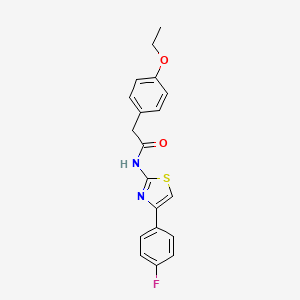 molecular formula C19H17FN2O2S B2568933 2-(4-乙氧基苯基)-N-[4-(4-氟苯基)-1,3-噻唑-2-基]乙酰胺 CAS No. 923371-44-2