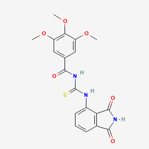 N-((1,3-dioxoisoindolin-4-yl)carbamothioyl)-3,4,5-trimethoxybenzamide