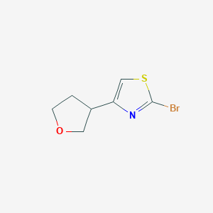2-Bromo-4-(tetrahydrofuran-3-YL)thiazole