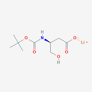Lithium;(3S)-4-hydroxy-3-[(2-methylpropan-2-yl)oxycarbonylamino]butanoate