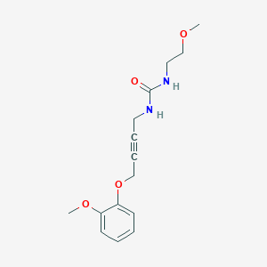 molecular formula C15H20N2O4 B2568961 1-(2-Methoxyethyl)-3-(4-(2-methoxyphenoxy)but-2-yn-1-yl)urea CAS No. 1426314-92-2