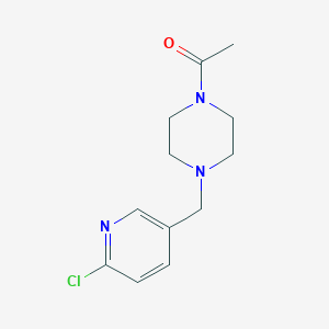 1-{4-[(6-Chloro-3-pyridinyl)methyl]piperazino}-1-ethanone