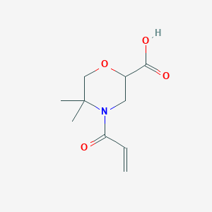 5,5-Dimethyl-4-prop-2-enoylmorpholine-2-carboxylic acid