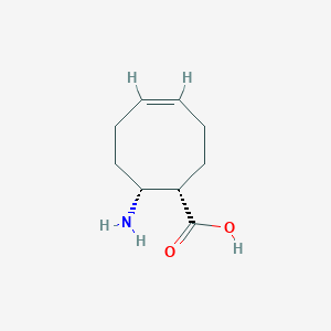 molecular formula C9H15NO2 B2568972 (1S,8R,z)-8-氨基-环辛-4-烯羧酸 CAS No. 807314-37-0