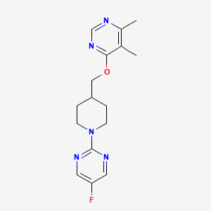 4-((1-(5-Fluoropyrimidin-2-yl)piperidin-4-yl)methoxy)-5,6-dimethylpyrimidine