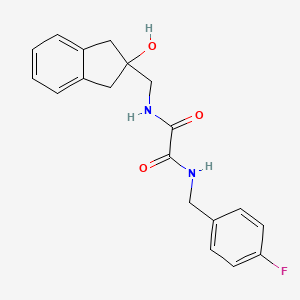 N1-(4-fluorobenzyl)-N2-((2-hydroxy-2,3-dihydro-1H-inden-2-yl)methyl)oxalamide