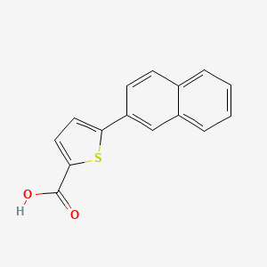 molecular formula C15H10O2S B2568981 5-Naphthalen-2-yl-thiophene-2-carboxylic acid CAS No. 205871-45-0