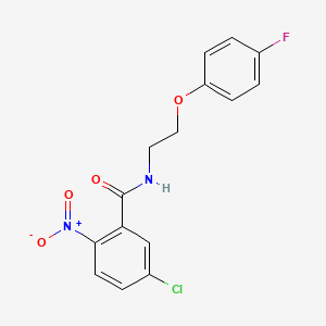 5-chloro-N-[2-(4-fluorophenoxy)ethyl]-2-nitrobenzamide