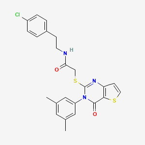 N-[2-(4-chlorophenyl)ethyl]-2-{[3-(3,5-dimethylphenyl)-4-oxo-3,4-dihydrothieno[3,2-d]pyrimidin-2-yl]sulfanyl}acetamide