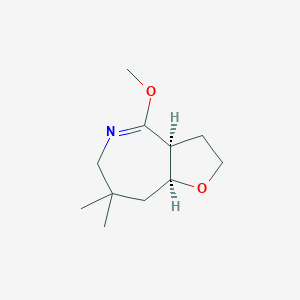 (3As,8aS)-4-methoxy-7,7-dimethyl-2,3,3a,6,8,8a-hexahydrofuro[3,2-c]azepine