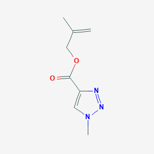 molecular formula C8H11N3O2 B2569012 2-Methylprop-2-enyl 1-methyltriazole-4-carboxylate CAS No. 1880760-53-1