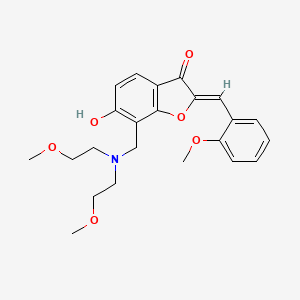 (Z)-7-((bis(2-methoxyethyl)amino)methyl)-6-hydroxy-2-(2-methoxybenzylidene)benzofuran-3(2H)-one