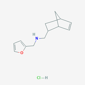 Bicyclo[2.2.1]hept-5-EN-2-ylmethyl-furan-2-ylmethyl-amine hydrochloride