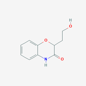 molecular formula C10H11NO3 B2569030 2-(2-hydroxyethyl)-2H-1,4-benzoxazin-3(4H)-one CAS No. 161176-99-4