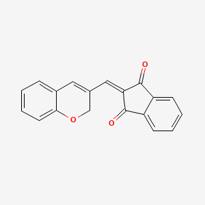 molecular formula C19H12O3 B2569031 2-((2H-chromen-3-yl)methylene)-1H-indene-1,3(2H)-dione CAS No. 1049119-55-2